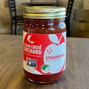 Clear Creek Orchard strawberry jam, 12 ounces