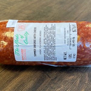 Mark's Locker summer sausage with cheese