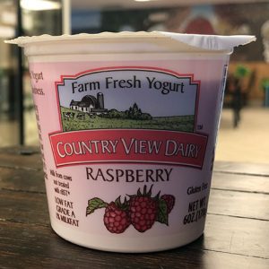 Country view dairy raspberry yogurt, 6 ounces