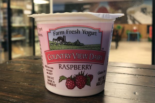 Country view dairy raspberry yogurt, 6 ounces